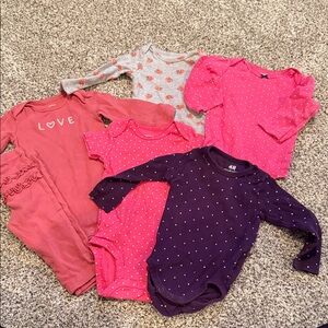 H&M/Carters Baby Onesie Collection